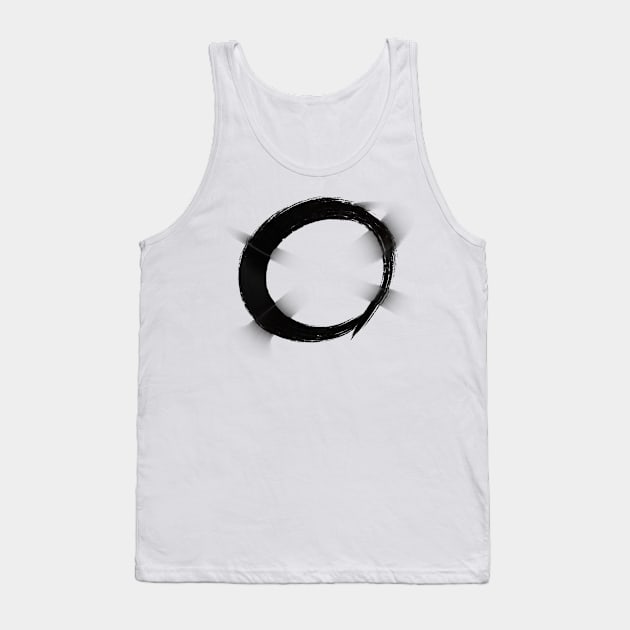 Enso Circle in Abundance + Prosperity Tank Top by drumweaver